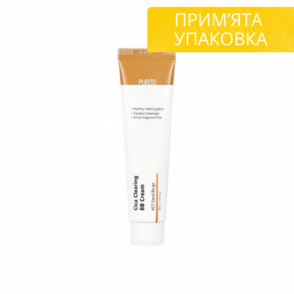 Бб крем PURITO Cica Clearing BB Cream #27 Sand Beige 30 мл