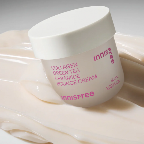 Антивіковий крем Innisfree Collagen Green Tea Ceramide Bounce Cream 50 мл