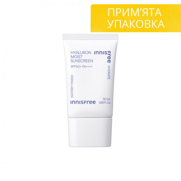 Санскрин с гиалуроновой кислотой Innisfree Hyaluron Moisture Sun Cream SPF50+ PA++++ 50 мл