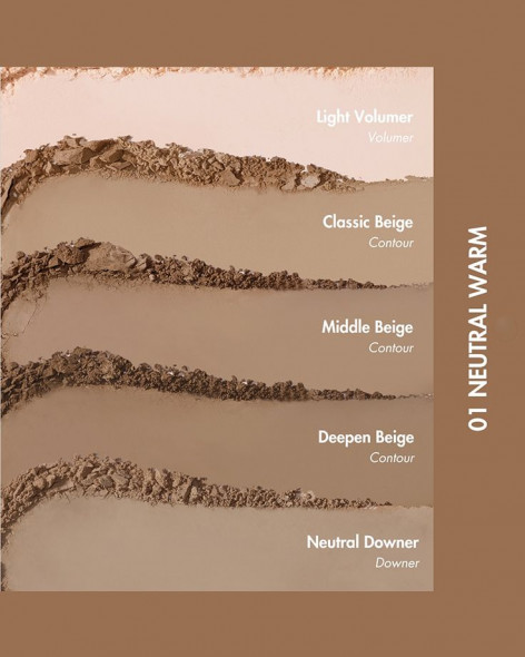 Контуринг для обличчя Rom&nd Better Than Contour 01 Neutral Warm