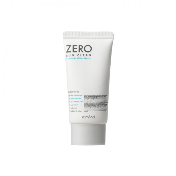 Легкий солнцезащитный крем Rom&nd Zero Sun Clean 01 Fresh SPF50+PA++++ 50 мл