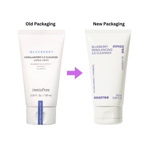 Пенка для умывания с голубикой Innisfree Blueberry Rebalancing 5.5 Cleanser 100 мл