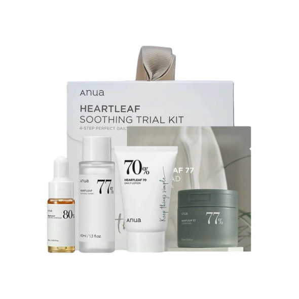 Набор бестселлеров для базового ухода за кожей Anua Heartleaf Soothing Trial Kit